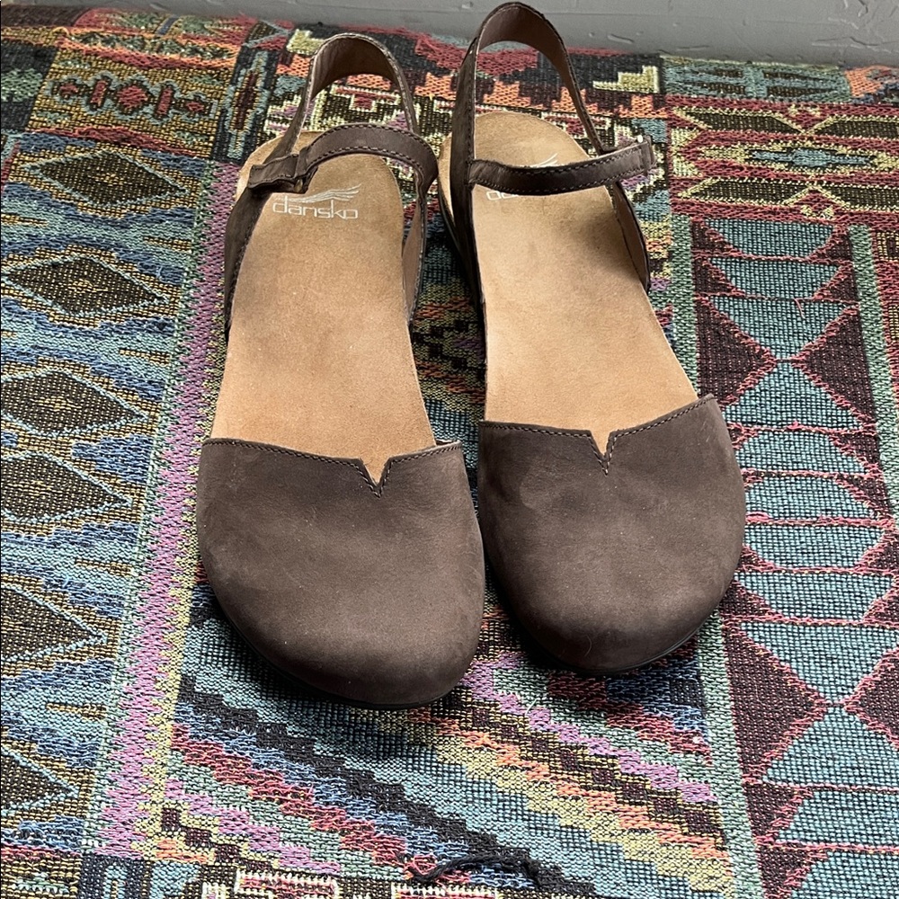 Dansko Women's Dark Brown Flats